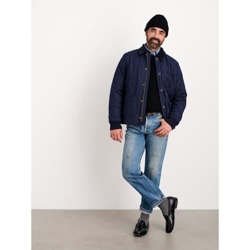 laydown image of Quilted Down Philip Jacket