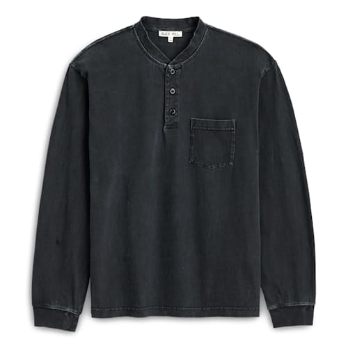 laydown image of Heavyweight Jersey Henley