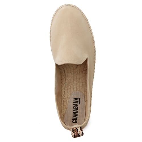 laydown image of Suede Espadrille