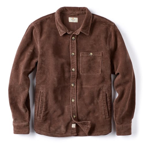 laydown image of Broken In Corduroy Overshirt