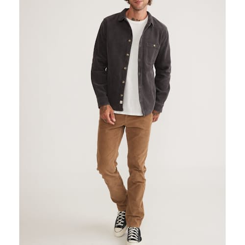 on model image of Broken In Corduroy Overshirt