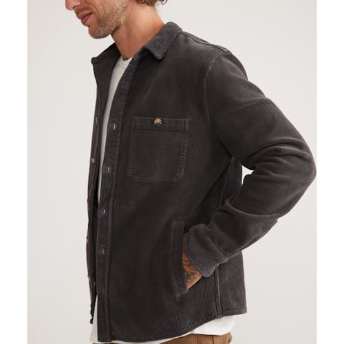 on model image of Broken In Corduroy Overshirt