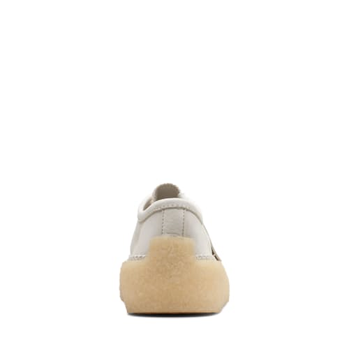 laydown image of Caravan Low White Combi Sneaker