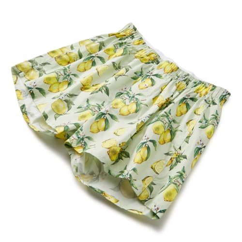 laydown image of Organic Cotton Lemons Boxer Shorts