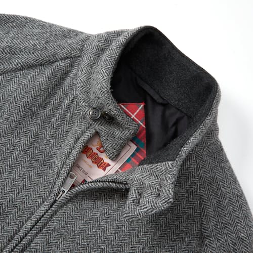laydown image of G9 Wool Herringbone Jacket