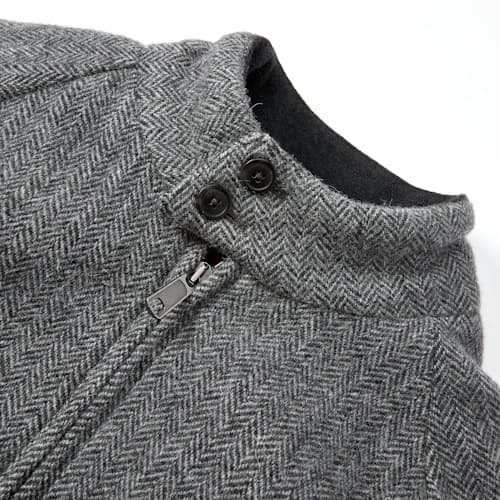 laydown image of G9 Wool Herringbone Jacket
