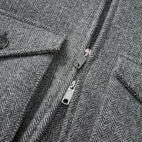 laydown image of G9 Wool Herringbone Jacket
