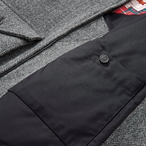 laydown image of G9 Wool Herringbone Jacket