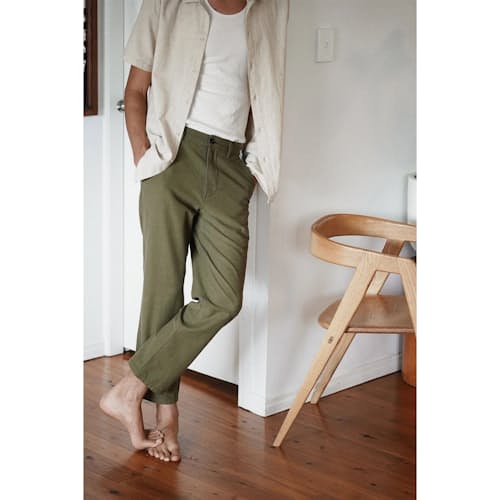 lifestyle image of Classic Straight Fatigue Pant