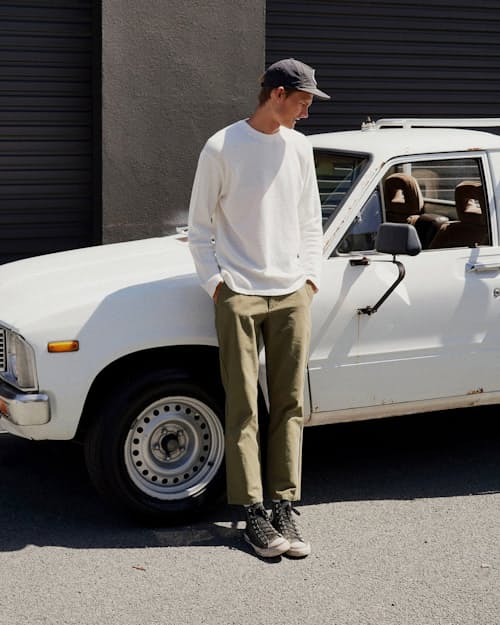 lifestyle image of Classic Straight Fatigue Pant