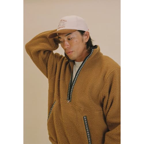lifestyle image of Sherpa Fleece Pullover