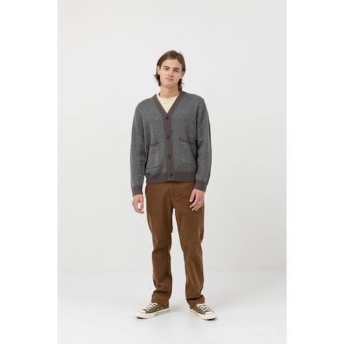 laydown image of Mohair Herringbone Cardigan