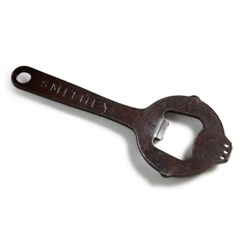 laydown image of Cast Iron Bottle Opener