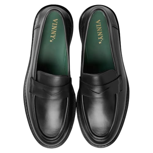 laydown image of Richie Lug Sole Penny Loafer
