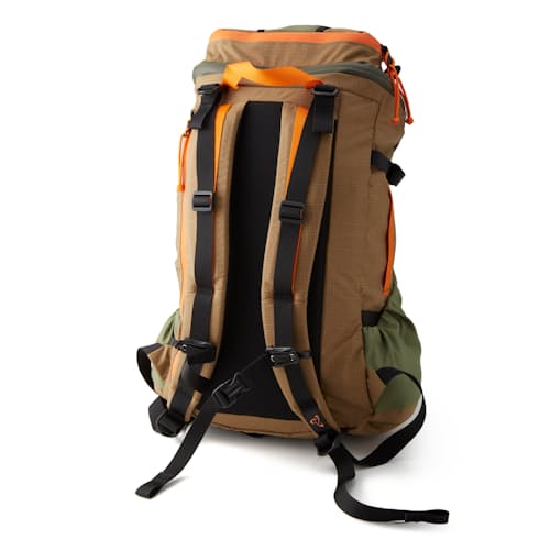 laydown image of Huckberry X Mystery Ranch Greenbelt Hybrid Backpack - 30L