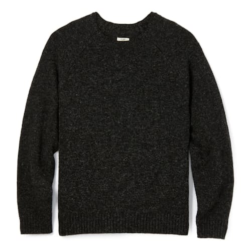 laydown image of Knoll Shetland Wool Crewneck Sweater