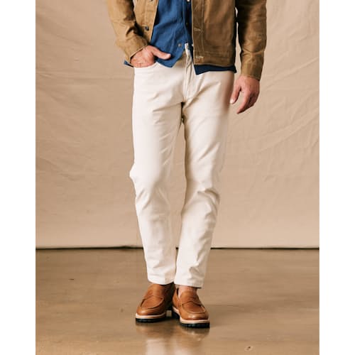 on model image of 365 Corduroy Pant - HB Slim