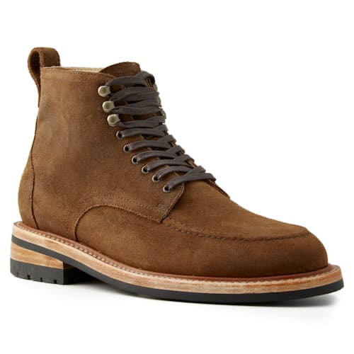 laydown image of Owen Moc Toe Boot