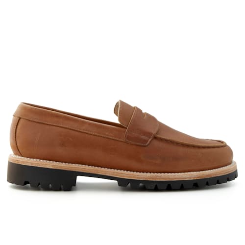 laydown image of Ashby Loafer w/ Lug Sole