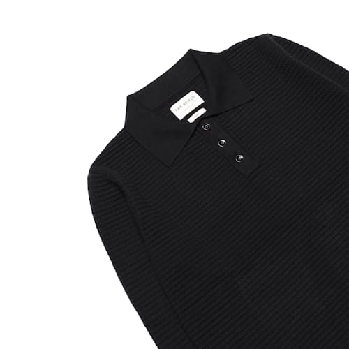 laydown image of Organic Cotton Renard Long Sleeve Polo