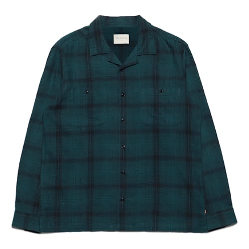 laydown image of Hiro Box Fit Check Long Sleeve Shirt