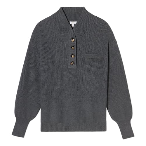 laydown image of Women's Cottonsilk™ Pocket Henley