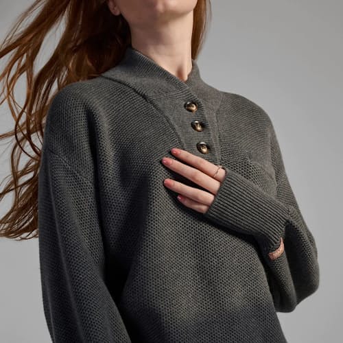 laydown image of Women's Cottonsilk™ Pocket Henley