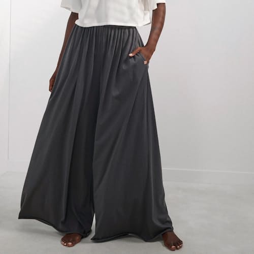 laydown image of Women's Organic Pima Wide Leg Pant