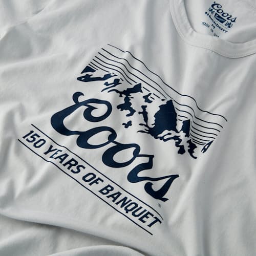 lifestyle image of 150 Years of Banquet Graphic T-Shirt