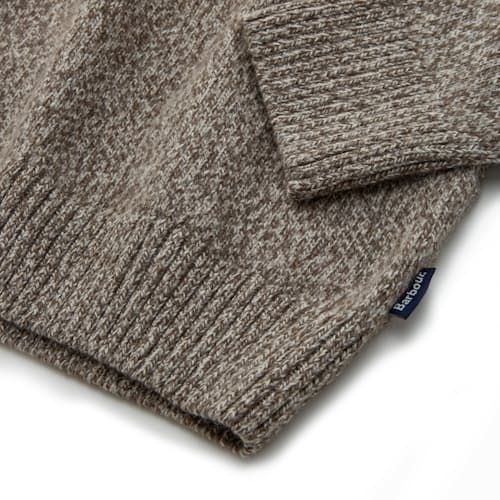 lifestyle image of Sid Buttoned Half Zip Sweater