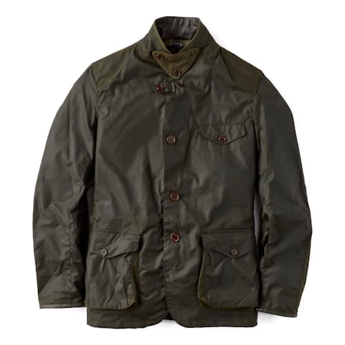 laydown image of Beacon Waxed Blazer Jacket