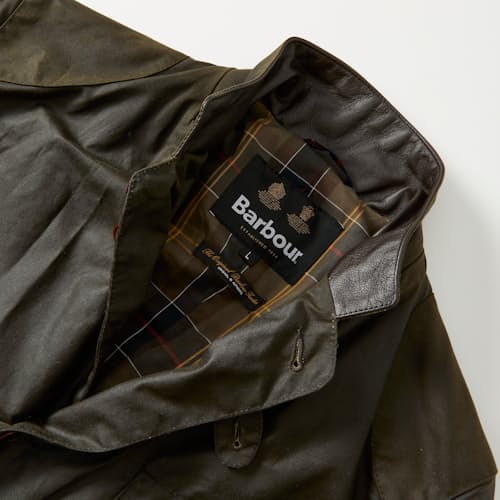 laydown detail image of Beacon Waxed Blazer Jacket