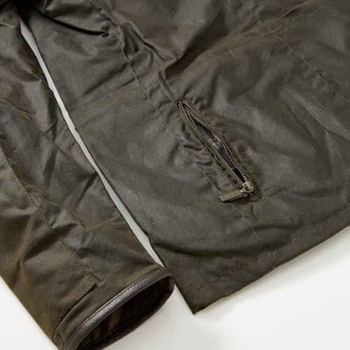 laydown detail image of Beacon Waxed Blazer Jacket