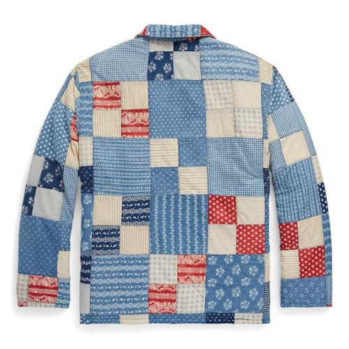 laydown image of Cooper Patchwork Shirt Jacket