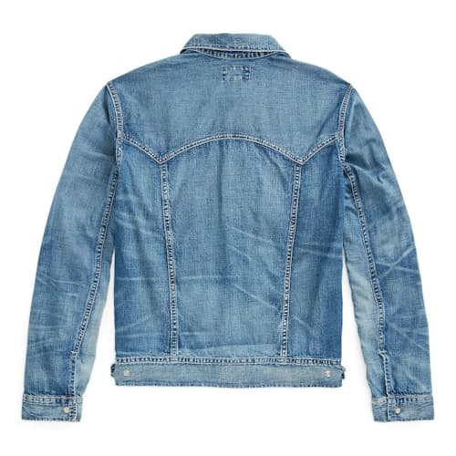 laydown image of Sawtooth Denim Trucker Jacket