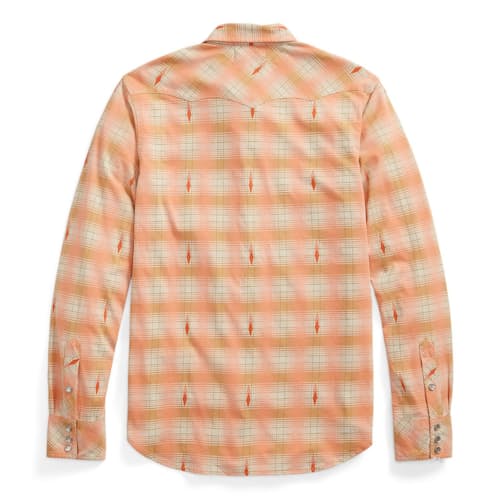 laydown image of Plaid Western Shirt