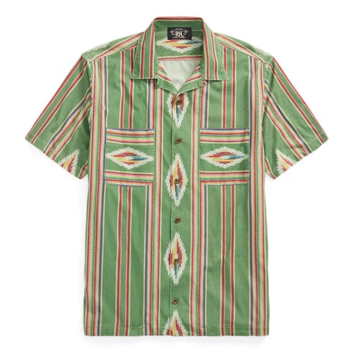laydown image of Serape Camp Shirt