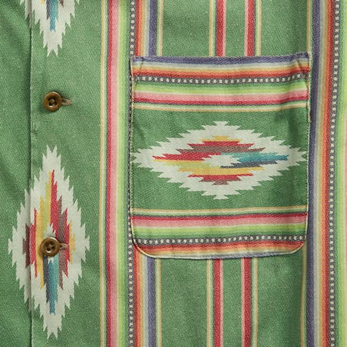 laydown image of Serape Camp Shirt