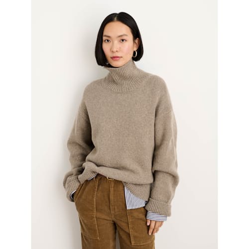 laydown image of Women's Betty Turtleneck Sweater