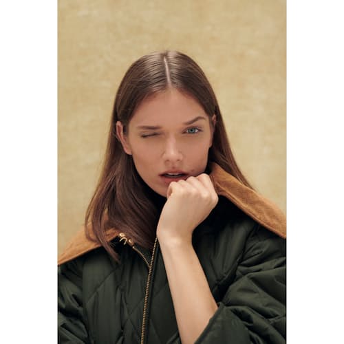 lifestyle image of Women's Woodhall Quilt Jacket