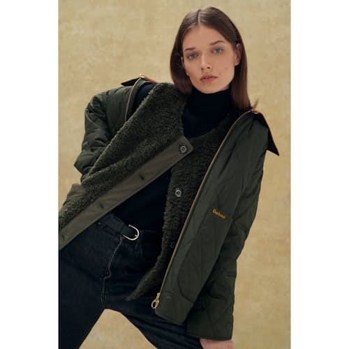 lifestyle image of Women's Woodhall Quilt Jacket