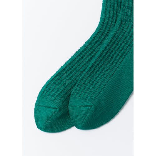 laydown image of Cotton Waffle Crew Socks