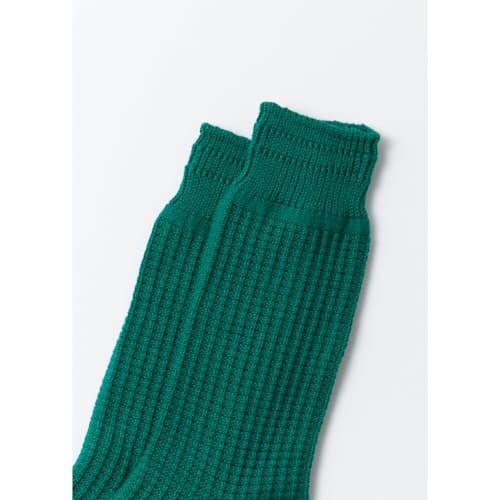 laydown image of Cotton Waffle Crew Socks