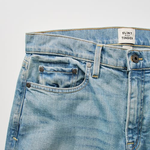 laydown detail image of All-American Stretch Denim - HB Athletic Tapered