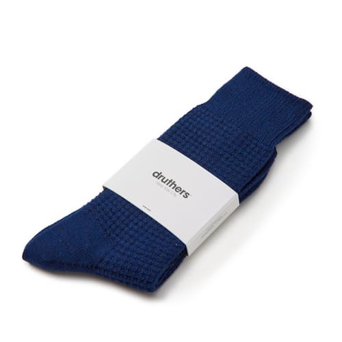 laydown image of Merino Wool Waffle Socks