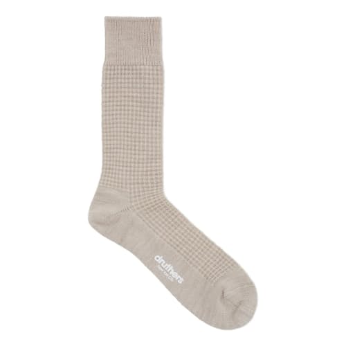 laydown image of Merino Wool Waffle Socks