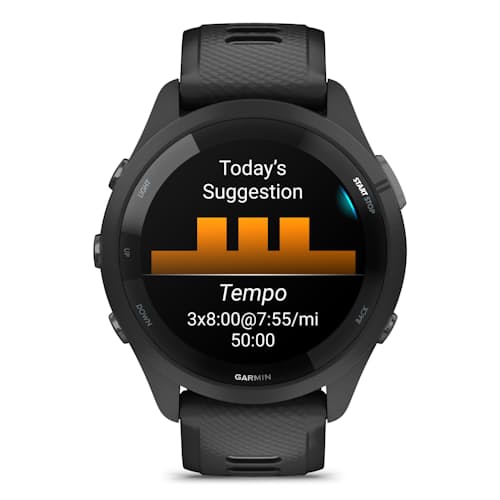 laydown image of Forerunner 265 GPS Watch