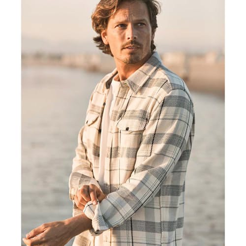 laydown image of Flannel Blanket Shirt