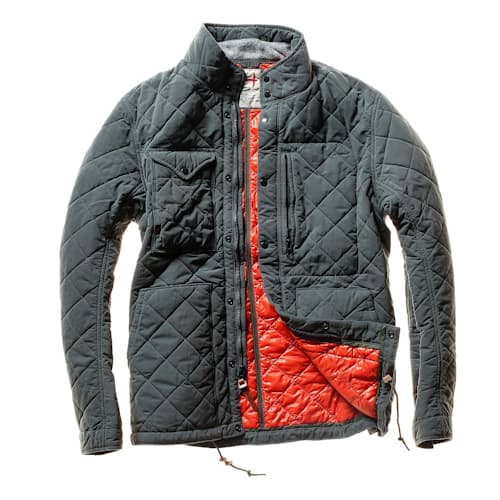 laydown image of Quilted Insulated Tanker Jacket