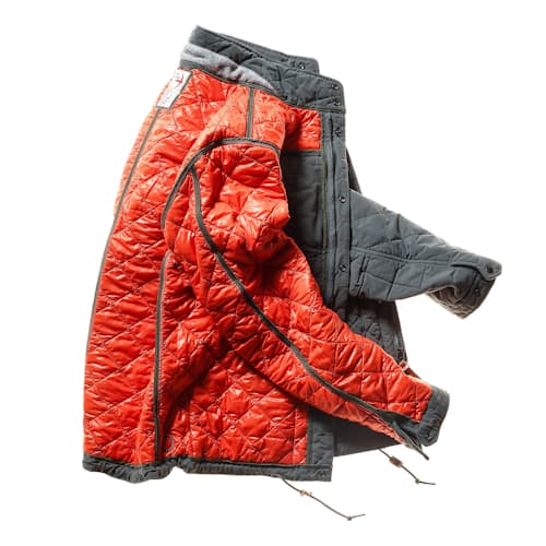 laydown image of Quilted Insulated Tanker Jacket